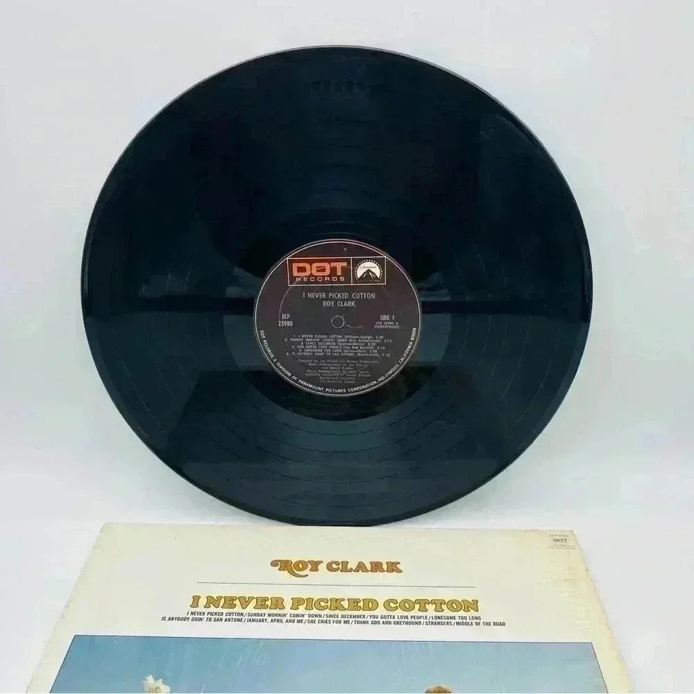 Vintage Vinyl Roy Clark "I Never Picked Cotton" Album - Picture 3 of 4